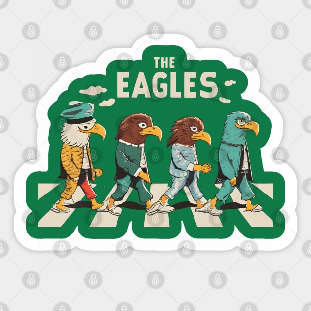 the eagles band retro Sticker by Aldrvnd